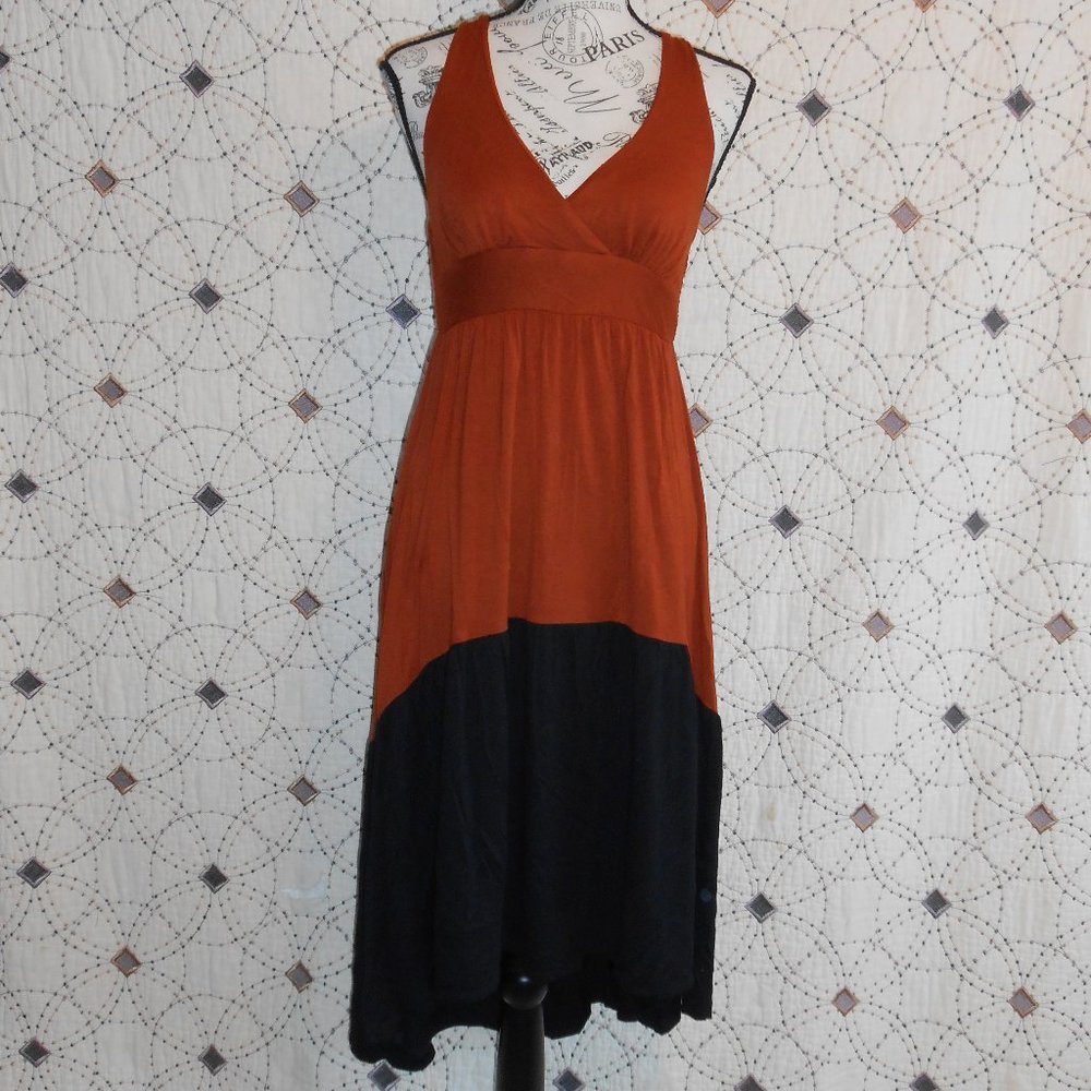 EUC Bisou Bisou Two Toned High Low Dress 4